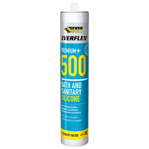 Everbuild Everflex 500 Bathroom Sanitary Silicone Sealant