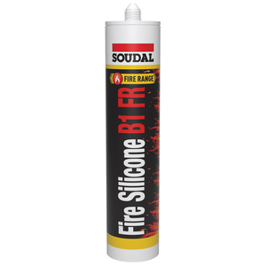 Soudal B1 FR Fire Silicone Sealant- White