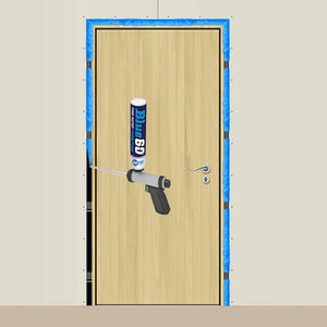 Blue 60 Gun Grade Fire Door Frame Foam- 750ml