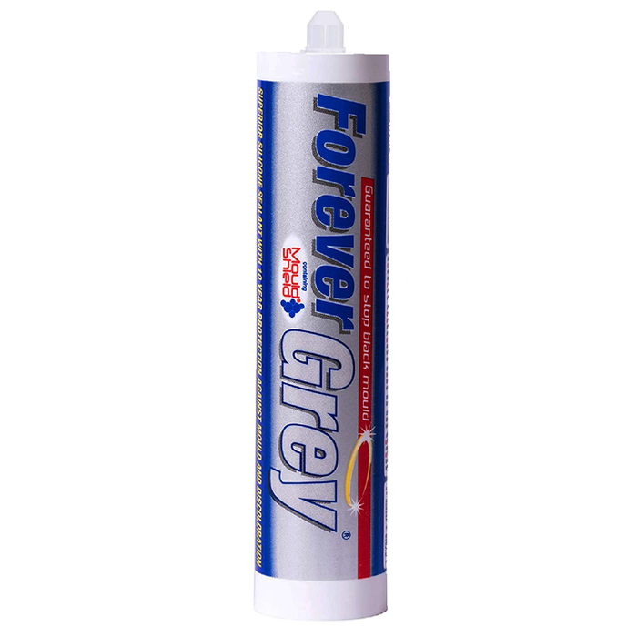 Everbuild Forever Grey Anti- Mould Silicone Sealant- 295ml
