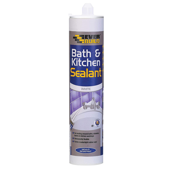 Everbuild Bath & Kitchen Acrylic Sealant- White