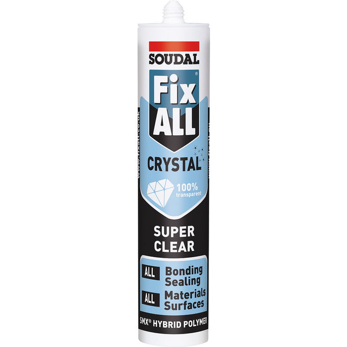 Soudal Fix All Crystal Adhesive & Sealant- Super Clear