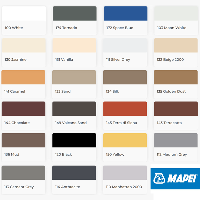 Mapes R Panel Color Chart Mapei Mapesil AC Silicone Sealant- Anti Mould | Bulk Prices – Sealant ...